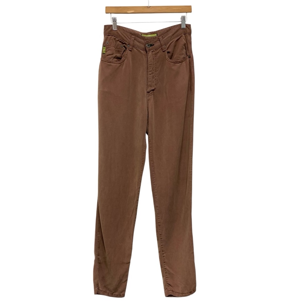 Pulp Totori 100% Tencel High Rise Tapered‎ Mom Pants Jeans Size 10 Mocha Brown